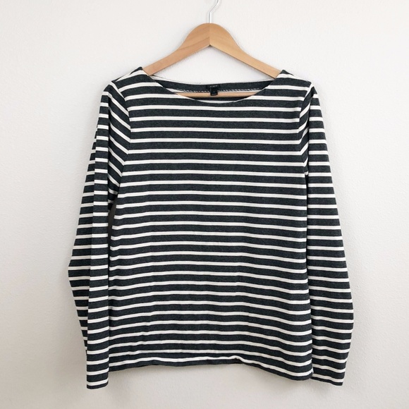 J. Crew Sailor Striped Long Sleeve Shirt - Picture 1 of 7